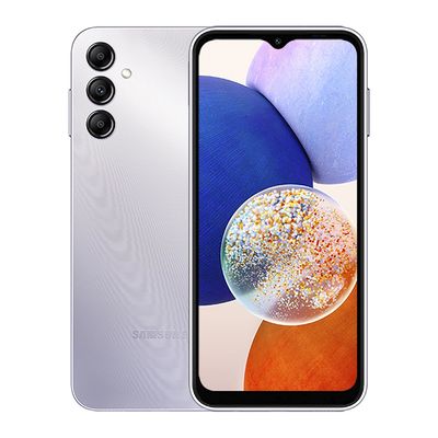 Smartphone Samsung Galaxy A14 4G 128GB Tela de 6.6" Câmera Tripla 50MP + 2MP + 5MP Prata