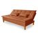 Sofá Cama Reclinável Casal 1,84m Island Suede Terracota Premium
