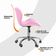 Kit 4 Cadeiras Office Eiffel Slim Ajustável Oficial Rosa