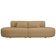 Sofá Orgânico Horizonte 4 Lugares 230cm Bouclé Camel - Nexta Casa