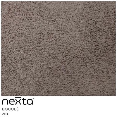 Poltrona Orgânica Mabel Base Fixa Bouclé Marrom - Nexta Casa