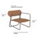 Poltrona Detroit Base Titânio Bouclé Terracota - Nexta Casa