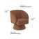 Poltrona Decorativa Agnes Base Giratória Linhão Aveludado Terracota - Nexta Casa