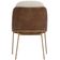 Cadeira De Jantar Mila Aço Ouro.f Corano Marrom/velosuede Off White - Nexta Casa