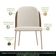 Cadeira De Jantar Mila Aço Ouro.f Corano Marrom/velosuede Off White - Nexta Casa