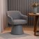 Cadeira De Mesa De Jantar Jade Base Cone Linho Cinza Escuro - Nexta Casa