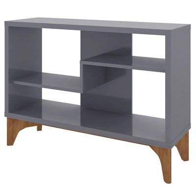 Estante Para Livro Decorativa Cinza Loft - Líder Design