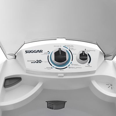 Lavadora de Roupa Semi-Automática Suggar Lavamax Eco 20 KG Branco / 110v