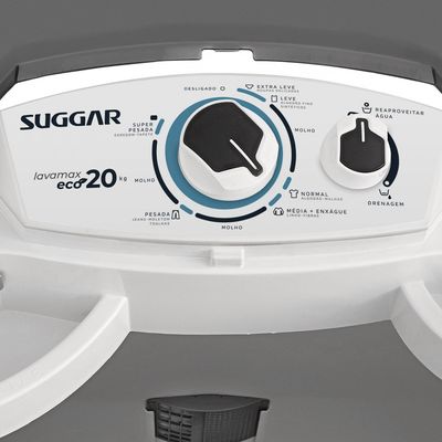 Lavadora de Roupa Semi-Automática Suggar Lavamax Eco 20 KG Branco / 110v