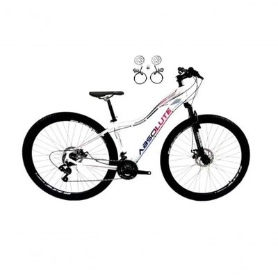 Bicicleta Aro 29 Absolute Hera Feminina Alumínio 21v Freio Hidráulico Garfo Suspensão Branco 17