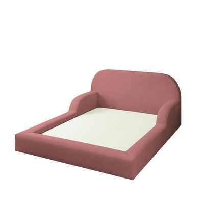 Cama Colchão Casal Montessoriana Infantil Proteção Lateral Rosa