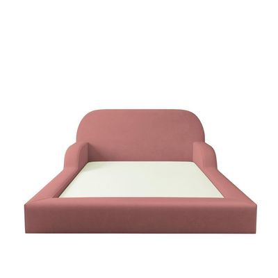 Cama Colchão Casal Montessoriana Infantil Proteção Lateral Rosa