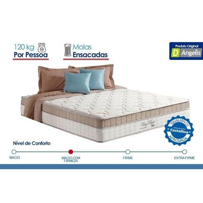 Cama Box Baú Queen + Colchão Molas Bonnel Anjos King Best