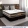 Cama Box Casal Bipartido Sintético + Colchão Molas Ensacadas Texas Prime Colchões 138x188x64cm Preto
