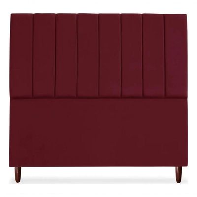 Cabeceira De Cama Box Carla Casal King 195 Cm Suede Bordo Do Lar Móveis E Decoração
