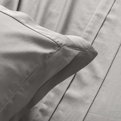 Jogo De Cama Queen Altenburg Cetim 300 Fios Allure Cinza