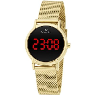Relógio Champion Feminino Digital Dourado Ch48224v