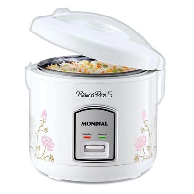 Panela Elétrica De Arroz Mondial 400W 5 Xícaras Branca Npe05 110V