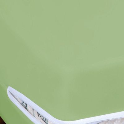 Capa De Colchão Solteiro Anjos E Sonhos 1 Peça 100% Algodão - Verde