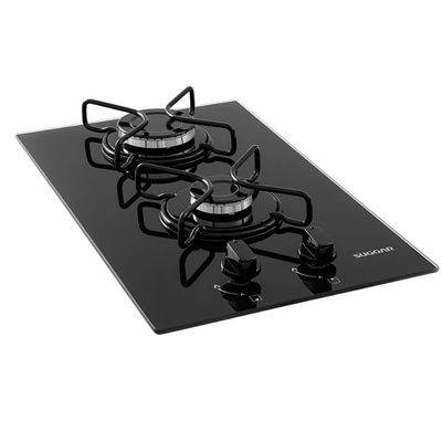 Cooktop 2 Bocas FG2002AVP a Gás Acendimento Superautomático Suggar Preto / Bivolt