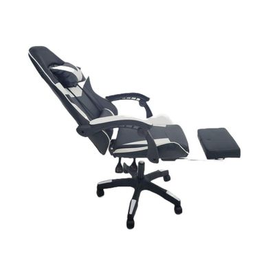 Cadeira Gamer Stillus Ergonômica Oficial Apoio De Pés Preta / Branca