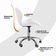 Kit 4 Cadeiras Office Eiffel Slim Ajustável Oficial Branco