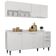 Armário De Cozinha Com Tampo Cp01 180cm Pérola Branco Z34 - Mpozenato