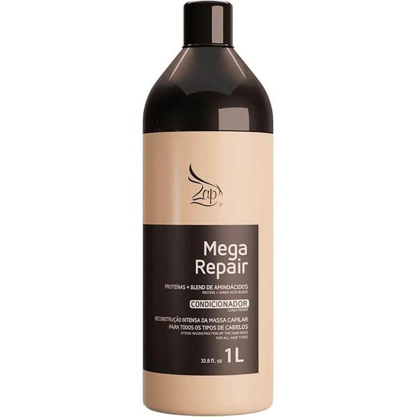 Zap Mega Repair - Condicionador Reconstrução Proteínas E Aminoácidos 1l