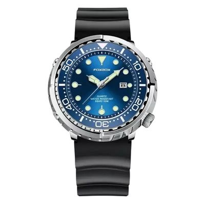 Relógio Masculino Foxbox 0024 Esporte Prova D água Com Cronógrafo Azul