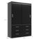 Guarda Roupa Casal Veneza Premium 2 Portas De Correr 6 Gavetas - Black Black