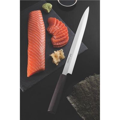 Faca Yanagiba Tramontina Sushi Lâmina Em Aço Inox E Cabo De Nylon 13" 24230043