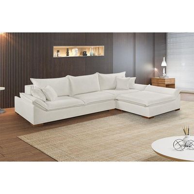 Sofá Martins M-201 Boucle Canto Invertido Estofados Martins Boucle Branco