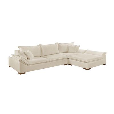 Sofá Martins M-201 Linho Canto Invertido Estofados Martins Linho Creme