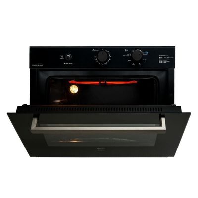 Forno A Gás De Embutir Fischer Easy Clean Infinity 50 Litros Com Grill Preto 220V