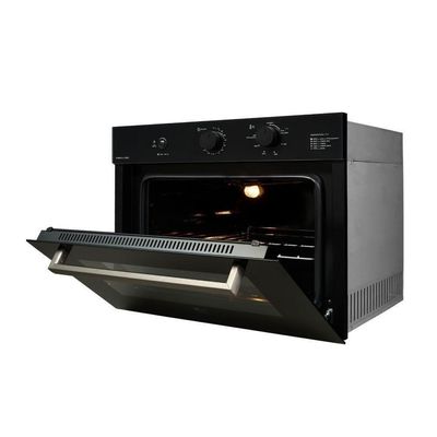 Forno A Gás De Embutir Fischer Easy Clean Infinity 50 Litros Com Grill Preto 220V