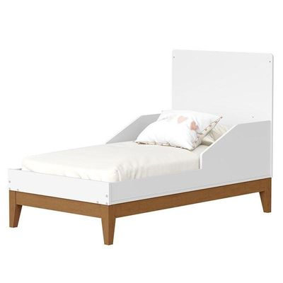 Quarto De Bebê Americano 4 Portas Com Berço Americano Flip Branco Acetinado Reller - Henn