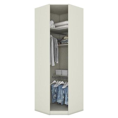 Guarda Roupa Modulado Canto Oblíquo Seletto 1 Porta Areia/jequitibá - Móveis Henn Areia/jequitibá