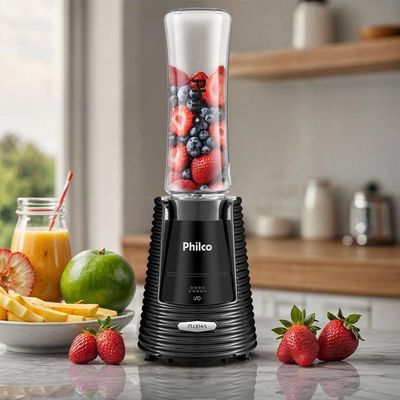 Liquidificador Philco Portátil 2 Squeezes 400W PLQ04A 220V