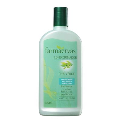 Kit 2 Condicionador Cabelo Misto 320ml Chá Verde Farmaervas