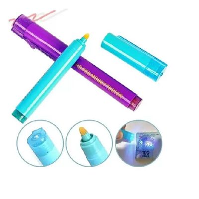 Caneta Identificadora De Notas Falsas Luz Negra Uv