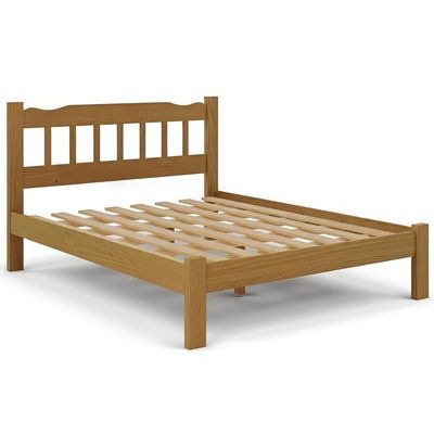 Cama Queen Madeira Maciça Reforçada Com Colchão