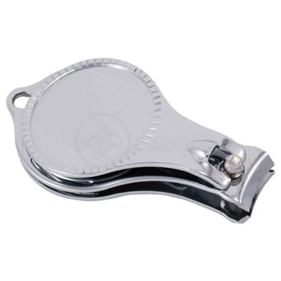 Kit 5 Cortador De Unha Com Lixa Pé E Mão Aço Inox Abridor De Garrafa Chaveiro 3 Em 1 Atacado Redondo