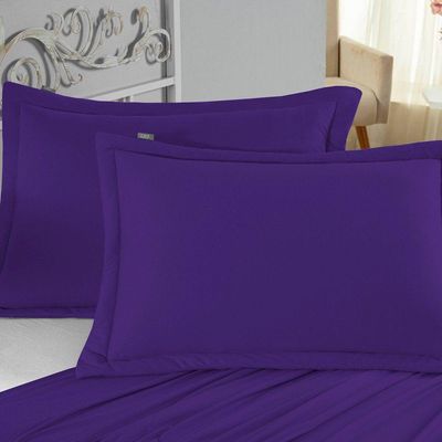 Porta Travesseiro Matelado Nobre 1 Peça Malha 100% Algodão - Roxo