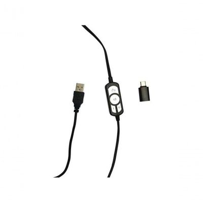 Headset Office Bright Usb Com Adaptador Usb-c