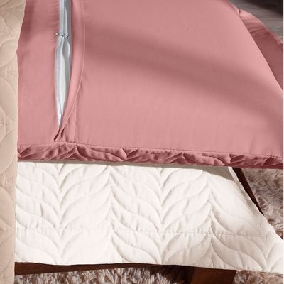 Porta Travesseiro Avulso 70cm x 50cm Com Debrum 1 Peça Paris Matelado  Percal 150 Fios 100% Algodão - Palha