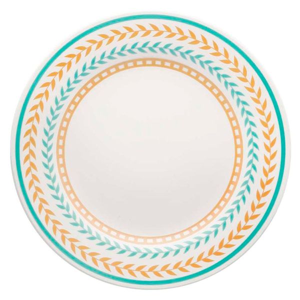 Prato Raso de Cerâmica 24 cm Estampa Donna Louros 1 Unidade - Biona 103721