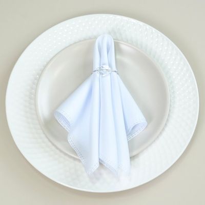 Kit 50 Anéis Para Guardanapos 4cm x 3cm Cristalino Argola Metal Mesa Posta - Prata
