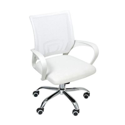 Cadeira De Escritório Begonia Tela Mesh Branco