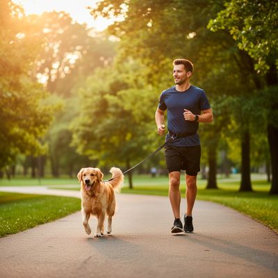 Guia Coleira Regulável Mãos Livres Passeio Corrida Pet - seu pet em momentos de liberdade e segurança