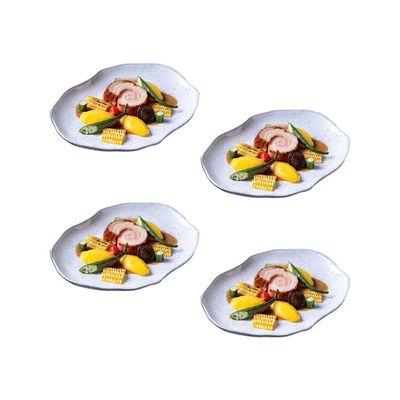 Conjunto de Travessas Ovais Pequenas Orgânico Echo 23x11cm 4 Peças Porto Brasil Branco